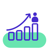 Person Growth Chart Icon